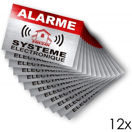 Sticker store under video surveillance alarm 1