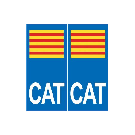 CAT katalanisch aufkleber platte
