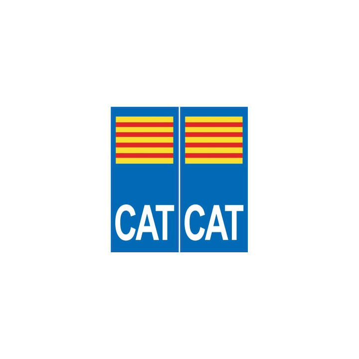 CAT katalanisch aufkleber platte