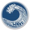 Tiki surf Board, totem pole hibiscus decal sticker adhesive 3