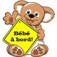 Sticker Baby on board teddy bear 9