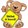 Aufkleber Baby an bord-teddybär 9