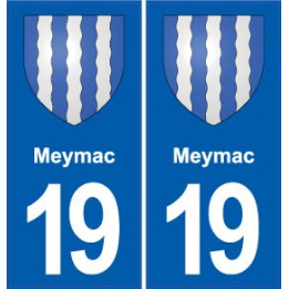19 Meymac blason ville autocollant plaque sticker
