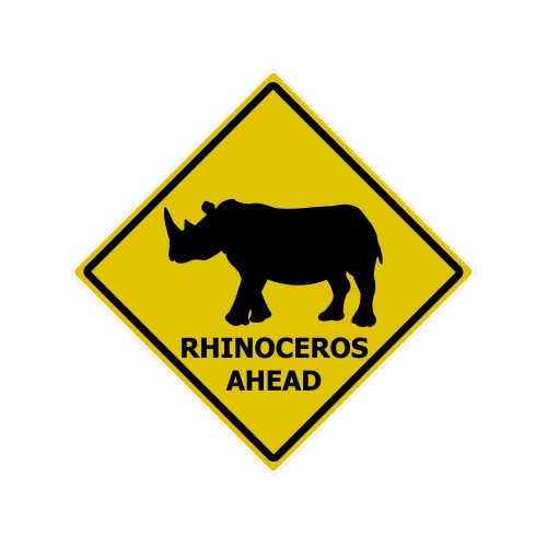 Rhinocéros Drapeau Autocollant Sticker logo 111 Voiture Moto Viking Raven