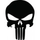 2x The Punisher Logo Skull autocollant sticker auto voiture -7x10cm