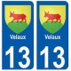 13 Velaux blason ville autocollant plaque