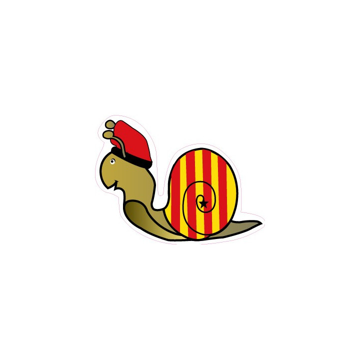 escargot catalan autocollant 175 autocollant adhésif sticker