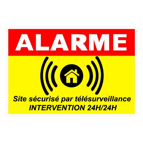 Autocollants maison surveillance electronique alarme 19