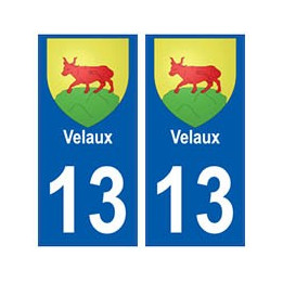 13 Velaux blason ville autocollant plaque