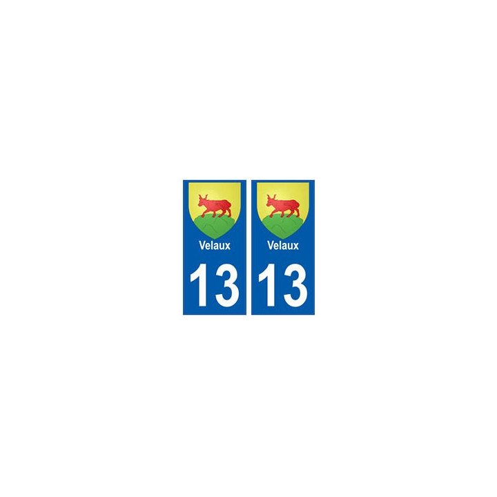 13 Velaux blason ville autocollant plaque