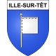 Ille-sur-Têt 65 ville sticker blason écusson autocollant adhésif