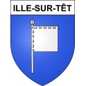 Ille-sur-Têt Sticker wappen, gelsenkirchen, augsburg, klebender aufkleber