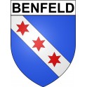 Benfeld Sticker wappen, gelsenkirchen, augsburg, klebender aufkleber