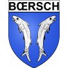 Bœrsch Sticker wappen, gelsenkirchen, augsburg, klebender aufkleber
