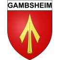 Gambsheim Sticker wappen, gelsenkirchen, augsburg, klebender aufkleber