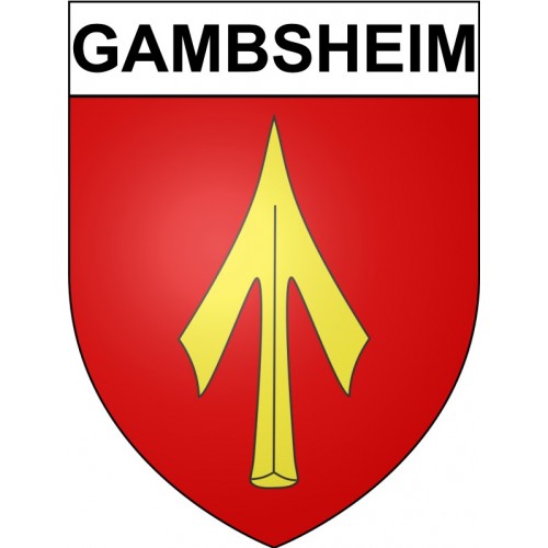 Stickers coat of arms Gambsheim adhesive sticker