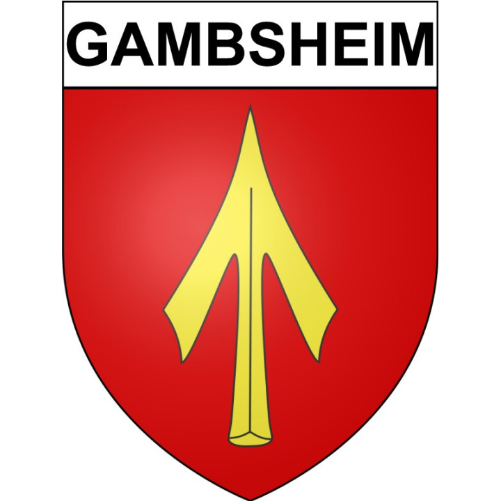 Stickers coat of arms Gambsheim adhesive sticker