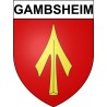 Gambsheim Sticker wappen, gelsenkirchen, augsburg, klebender aufkleber