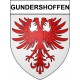 Pegatinas escudo de armas de Gundershoffen adhesivo de la etiqueta engomada