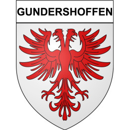 Stickers coat of arms Gundershoffen adhesive sticker