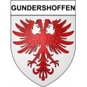 Gundershoffen Sticker wappen, gelsenkirchen, augsburg, klebender aufkleber