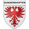 Gundershoffen Sticker wappen, gelsenkirchen, augsburg, klebender aufkleber