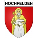 Pegatinas escudo de armas de Hochfelden adhesivo de la etiqueta engomada