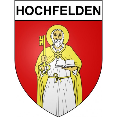 Hochfelden 67 ville sticker blason écusson autocollant adhésif