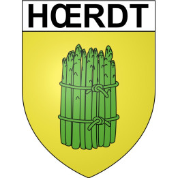 Hœrdt Sticker wappen, gelsenkirchen, augsburg, klebender aufkleber