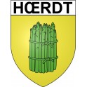 Pegatinas escudo de armas de Hœrdt adhesivo de la etiqueta engomada