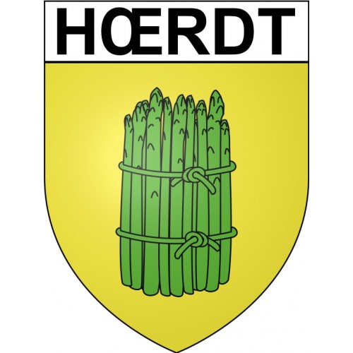 Hœrdt Sticker wappen, gelsenkirchen, augsburg, klebender aufkleber