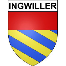 Ingwiller 67 ville sticker blason écusson autocollant adhésif