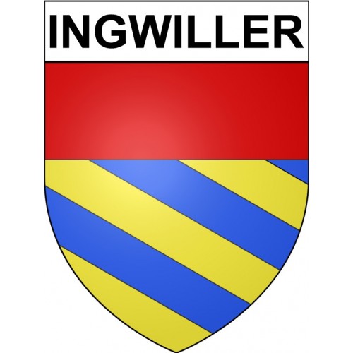 Ingwiller 67 ville sticker blason écusson autocollant adhésif