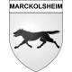 Pegatinas escudo de armas de Marckolsheim adhesivo de la etiqueta engomada
