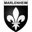 Pegatinas escudo de armas de Marlenheim adhesivo de la etiqueta engomada