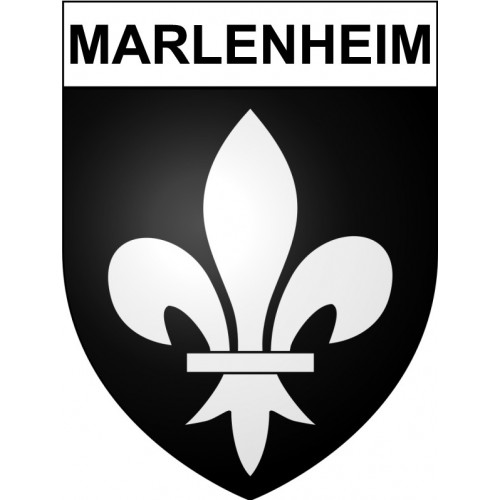 Marlenheim 67 ville sticker blason écusson autocollant adhésif