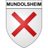 Mundolsheim 67 ville sticker blason écusson autocollant adhésif