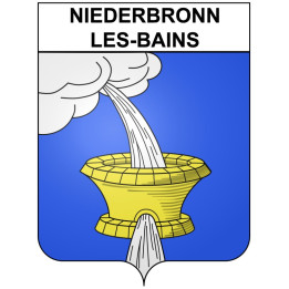 Niederbronn-les-Bains Sticker wappen, gelsenkirchen, augsburg, klebender aufkleber