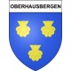 Oberhausbergen 67 ville sticker blason écusson autocollant adhésif