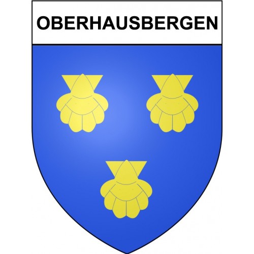 Oberhausbergen 67 ville sticker blason écusson autocollant adhésif