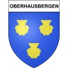 Oberhausbergen 67 ville sticker blason écusson autocollant adhésif