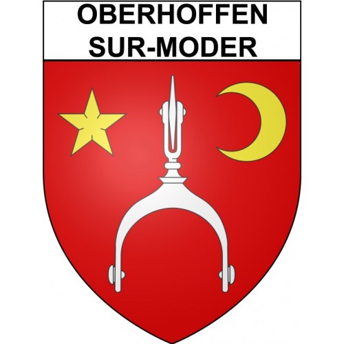 Oberhoffen-sur-Moder Sticker wappen, gelsenkirchen, augsburg, klebender aufkleber