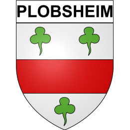 Plobsheim Sticker wappen, gelsenkirchen, augsburg, klebender aufkleber