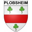 Plobsheim Sticker wappen, gelsenkirchen, augsburg, klebender aufkleber
