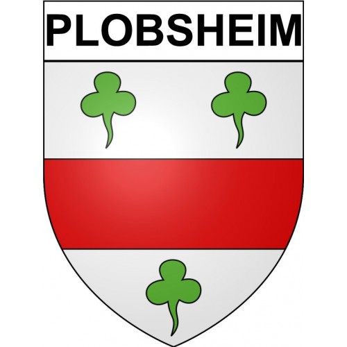 Plobsheim Sticker wappen, gelsenkirchen, augsburg, klebender aufkleber