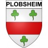 Plobsheim Sticker wappen, gelsenkirchen, augsburg, klebender aufkleber