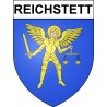 Pegatinas escudo de armas de Reichstett adhesivo de la etiqueta engomada