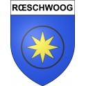 Rœschwoog 67 ville sticker blason écusson autocollant adhésif