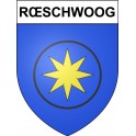 Stickers coat of arms Rœschwoog adhesive sticker