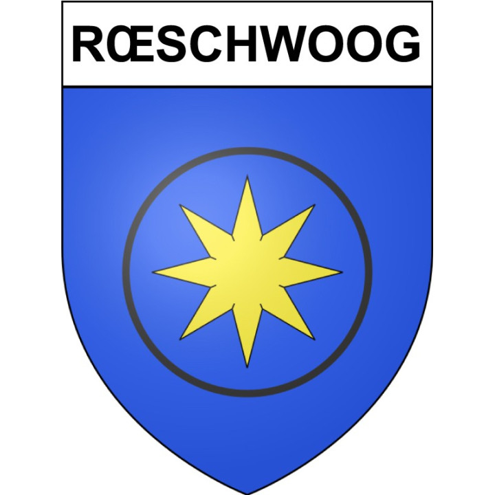 Stickers coat of arms Rœschwoog adhesive sticker